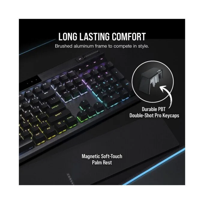 Corsair K70 RGB PRO - Kabelgebunden - USB - Optomechanischer Schlüsselschalter - AZERTY - RGB-LED - Schwarz FR — image 4