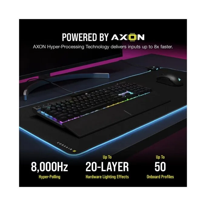 Corsair K70 RGB PRO - Kabelgebunden - USB - Optomechanischer Schlüsselschalter - AZERTY - RGB-LED - Schwarz FR — image 5