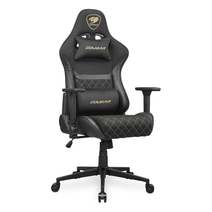 COUGAR Armor One V2 Gold F - Gaming Chair - Woven Fabric/Black - 4D Armrests - 90-155° Recline - 120 kg Capacity — image 3