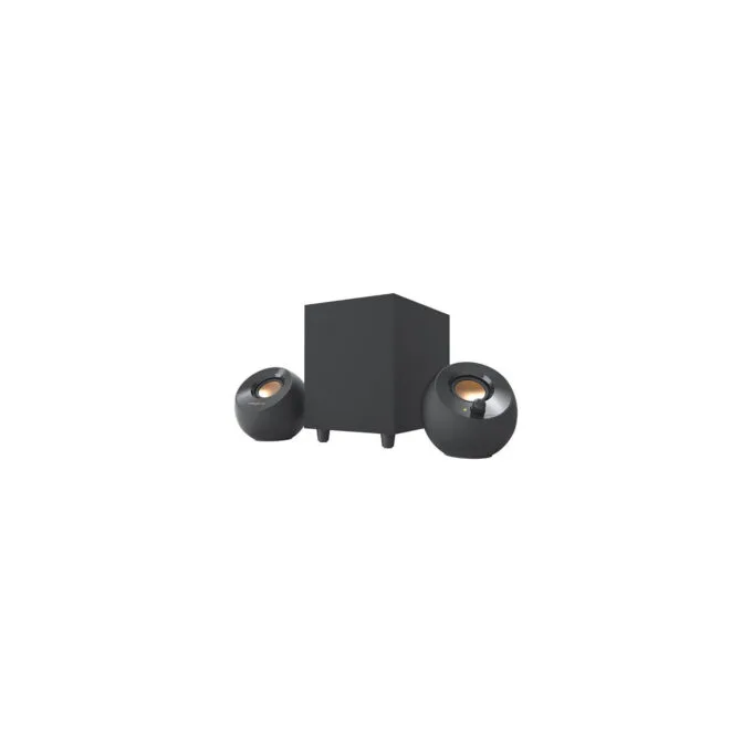 Creative Labs Creative Pebble Plus - Lautsprechersystem - für PC - 2.1-Kanal - 8 Watt (Gesamt) Schwarz — image 1