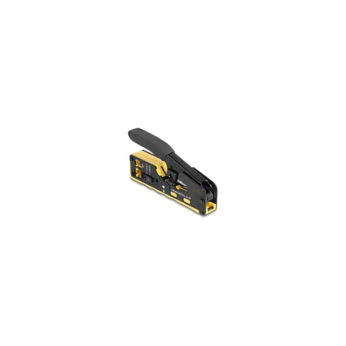 Crimpzange für 6P 8P RJ45 RJ11 Stecker Cat. 5 6 7 mit Klinge und Abisolierer — image 1