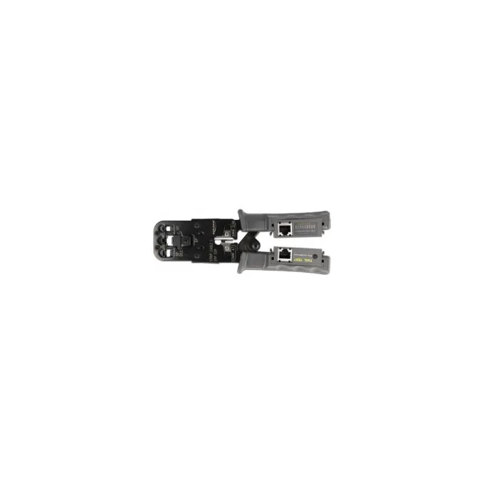 Crimpzange mit Abisolierer und Netzwerktester für 8P (RJ45). 6P (RJ12 11). 6P DEC oder 4P (RJ10) Stecker — image 3