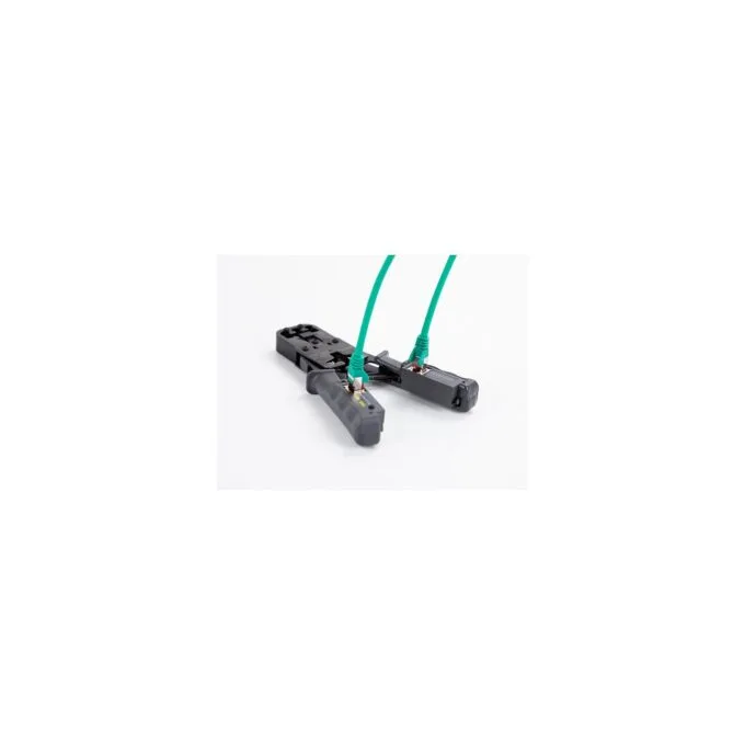 Crimpzange mit Abisolierer und Netzwerktester für 8P (RJ45). 6P (RJ12 11). 6P DEC oder 4P (RJ10) Stecker — image 7