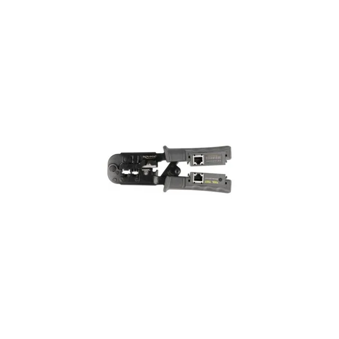 Crimpzange mit Abisolierer und Netzwerktester für 8P (RJ45). 6P (RJ12 11) oder 4P (RJ10) Stecker — image 3