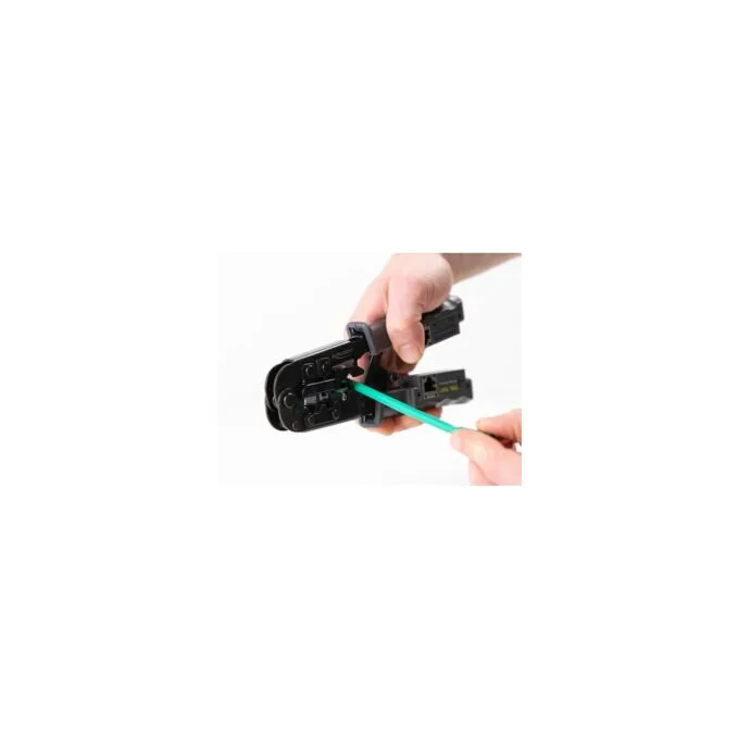 Crimpzange mit Abisolierer und Netzwerktester für 8P (RJ45). 6P (RJ12 11) oder 4P (RJ10) Stecker — image 6