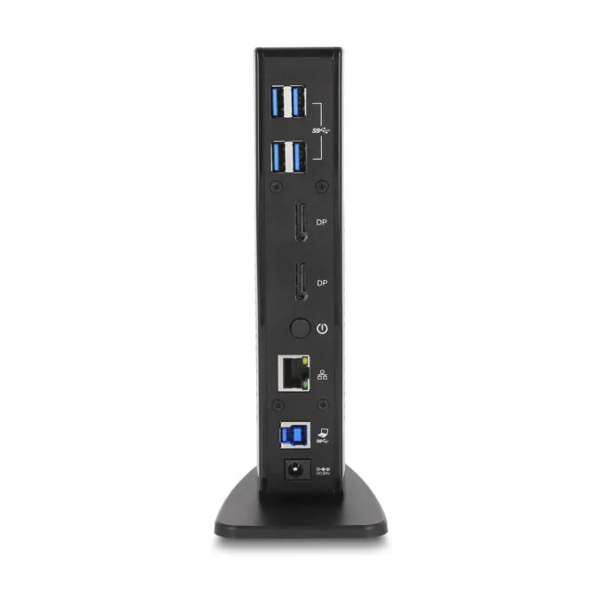D DeLOCK Dockingstation 4xUSB3.2 2xDisplayPort 4K RJ45 Ethernet Audio Black — image 2