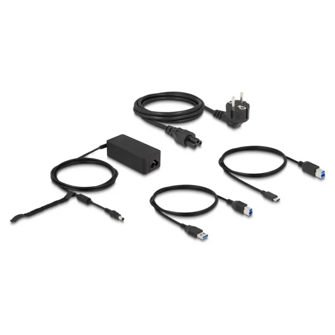D DeLOCK Dockingstation 4xUSB3.2 2xDisplayPort 4K RJ45 Ethernet Audio Black — image 4
