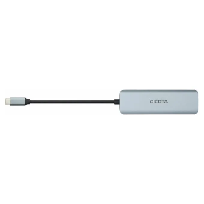 D Dicota USB-C 4-in-1 Highspeed Hub 10 Gbps silver — image 4