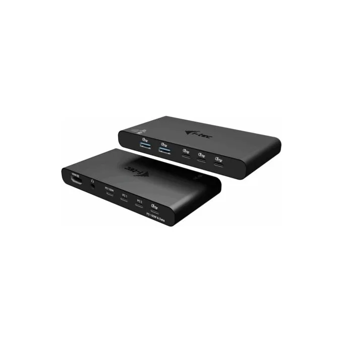 D I-TEC KVM Docking Station HDMI for 2 hosts, PD 2x 100W — image 1