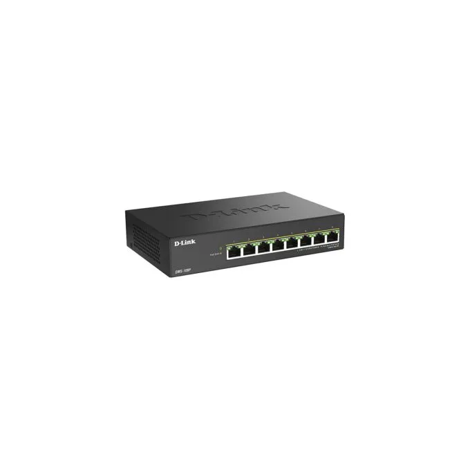 D-Link DMS-108P E 8-Port Multi-Gigabit Unmanaged PoE Switch — image 2
