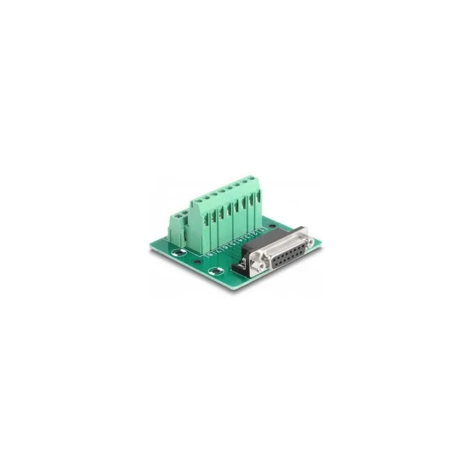 D-Sub 15 Pin Buchse zu 16 Pin Terminalblock für Hutschiene — image 1