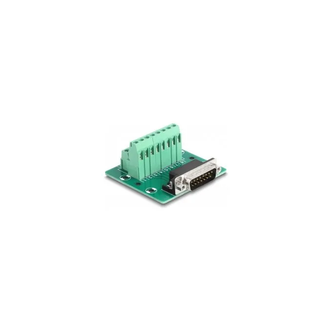 D-Sub 15 Pin Stecker zu Terminalblock für Hutschiene — image 1