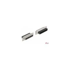 D-Sub 25 Pin Crimp Buchse. Metall. 4 Stück