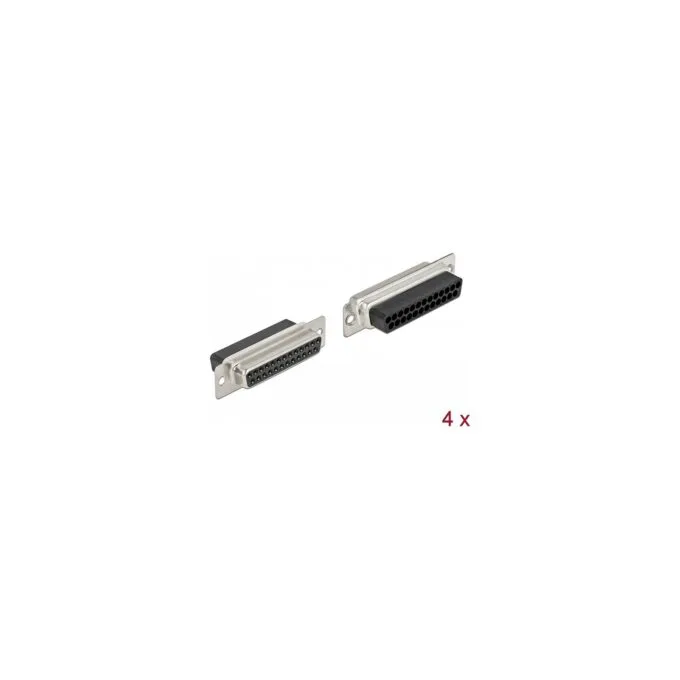 D-Sub 25 Pin Crimp Buchse. Metall. 4 Stück — image 1