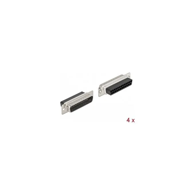 D-Sub 25 Pin Crimp Stecker. Metall. 4 Stück — image 1