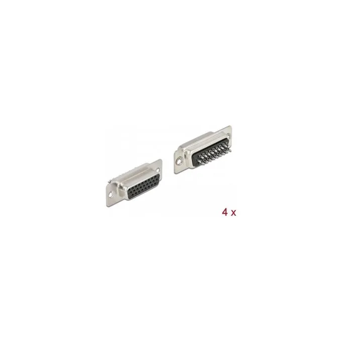 D-Sub HD 26 Pin Buchse Metall. Lötversion. 4 Stück — image 1