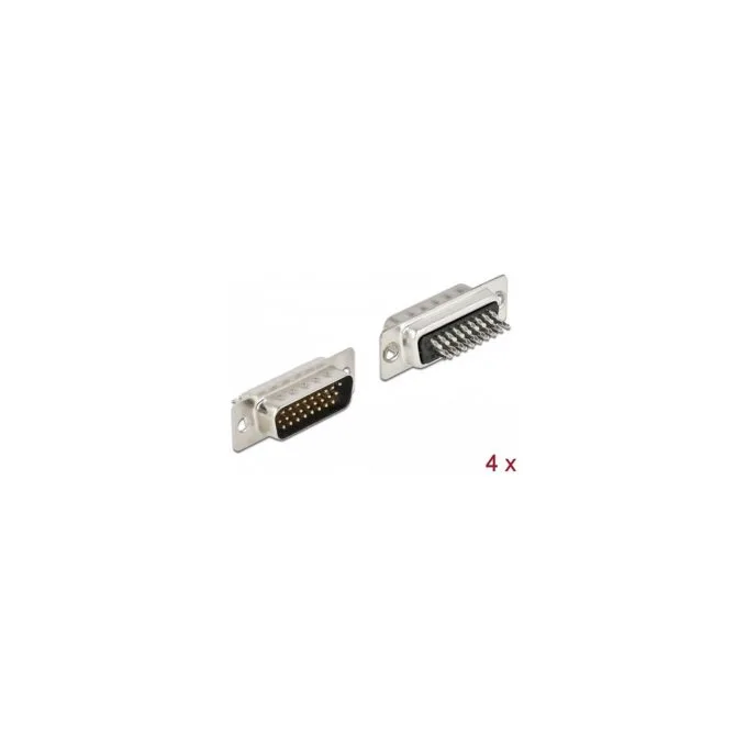 D-Sub HD 26 Pin Stecker Metall. Lötversion. 4 Stück — image 1