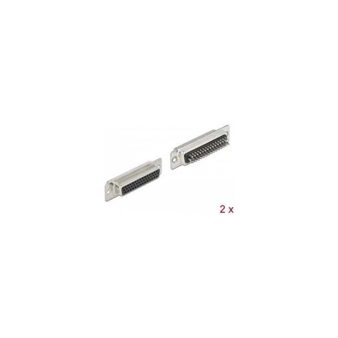 D-Sub HD 44 Pin Buchse Metall. Lötversion. 2 Stück — image 1