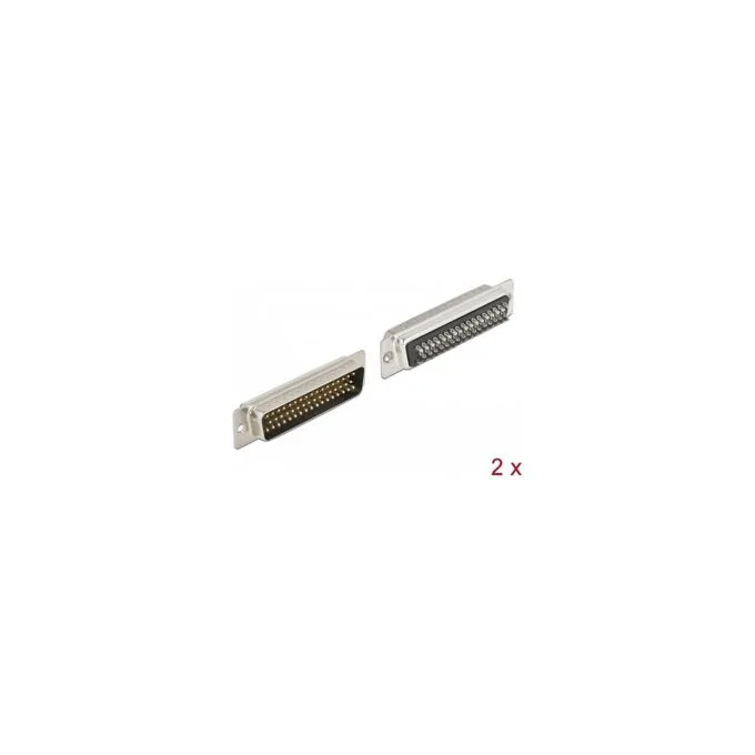 D-Sub HD 50 Pin Stecker Metall. Lötversion. 2 Stück — image 1