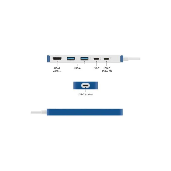 D TARGUS HyperDrive Flex 5 Port USB-C Hub Blue — image 7
