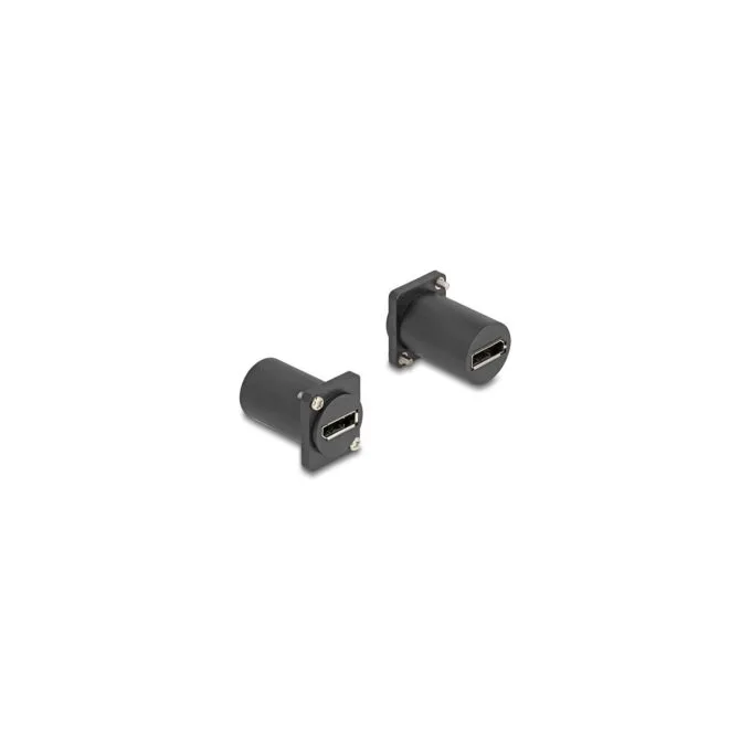 D-Typ Modul DisplayPort Buchse zu Buchse 4K schwarz — image 1