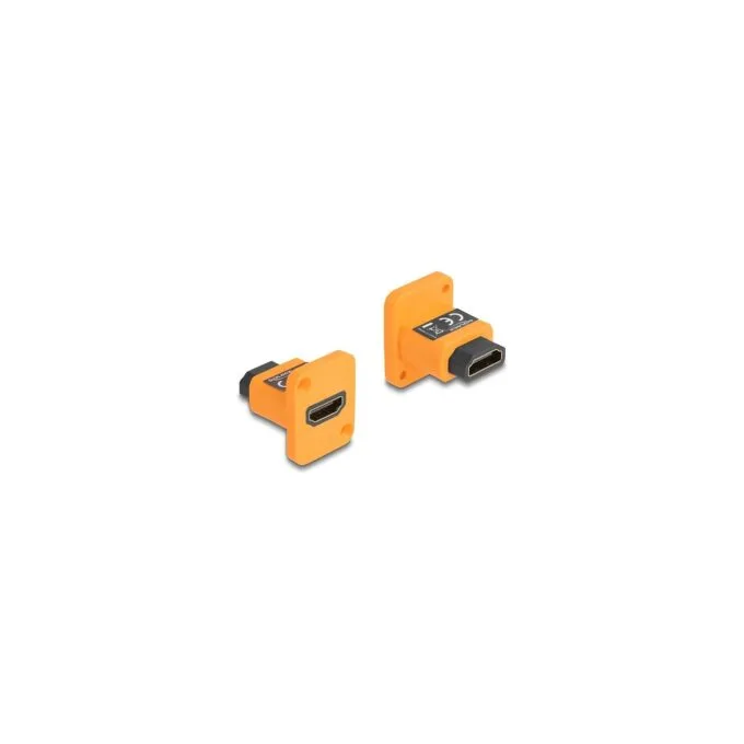 D-Typ Modul HDMI-A Buchse zu Buchse 4K orange — image 1