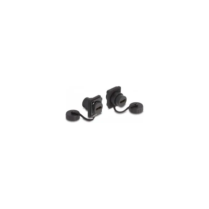 D-Typ Modul HDMI-A Buchse zu HDMI-A Buchse mit Verschlusskappe IP67 staub- und wasserdicht — image 1