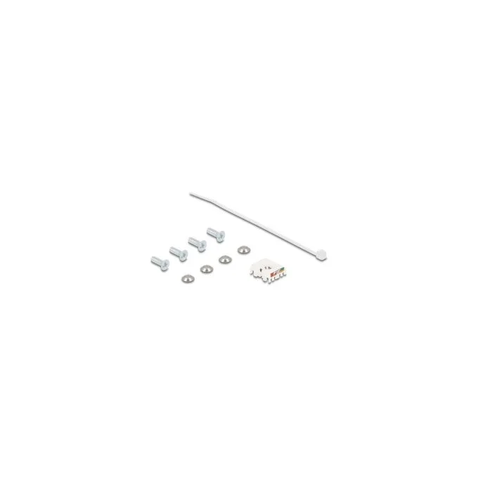 D-Typ RJ45 Einbaubuchse mit LSA Anschluss Cat.6A STP mit Schutzkappe IP66 staub- und wasserdicht — image 3