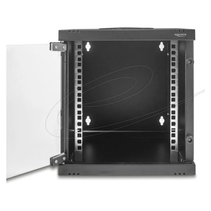 Delock 10? Netzwerkschrank 6 HE mit Glastür zur Stand- oder Wandmontage. 240 mm Tiefe. Traglast 30 kg. 330 x 312 x 30... — image 3