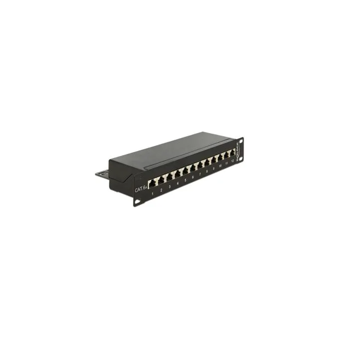 Delock 10? Patchpanel 12 Port Cat.6A schwarz — image 1