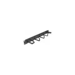 Delock 19? Kabelmanagement Rangierpanel mit 5 Metall Bügeln (2 x horizontal. 3 x vertikal) 1 HE schwarz