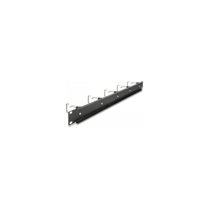 Delock 19? Kabelmanagement Rangierpanel mit 5 Metallbügel 1 HE schwarz — image 2