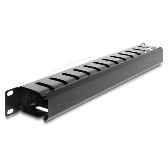 Delock 19? Kabelmanagement Rangierpanel mit Bürste 1 HE schwarz — image 2