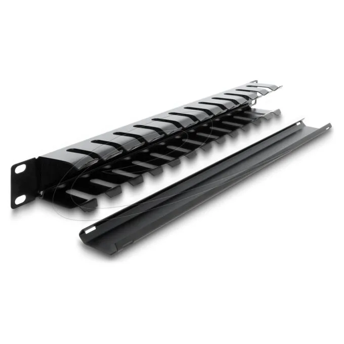 Delock 19? Kabelmanagement Rangierpanel mit Bürste 1 HE schwarz — image 3