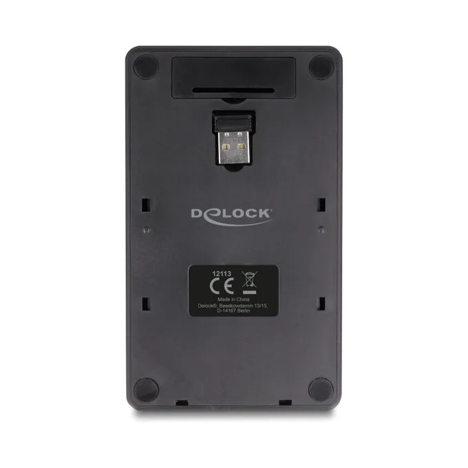 Delock 2 in 1 USB Typ-A Nummernblock mit Taschenrechner Funktion 2.4 GHz kabellos schwarz — image 4