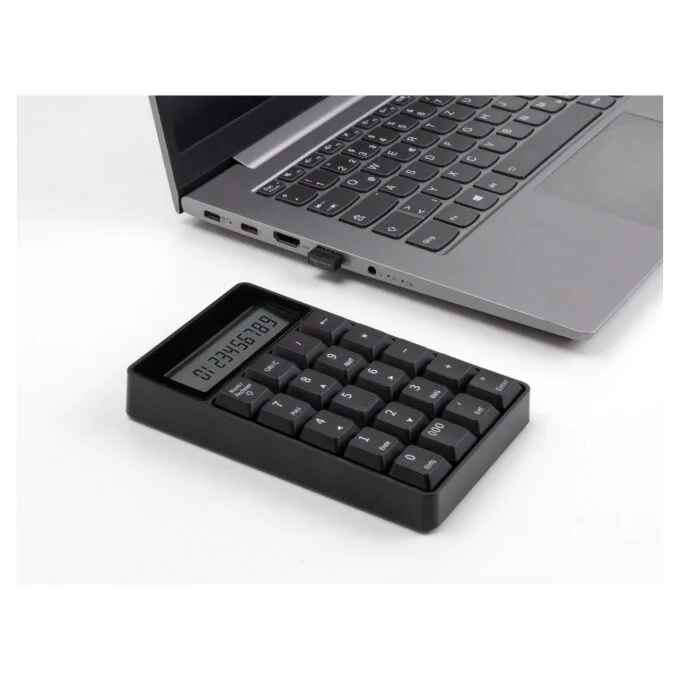 Delock 2 in 1 USB Typ-A Nummernblock mit Taschenrechner Funktion 2.4 GHz kabellos schwarz — image 5