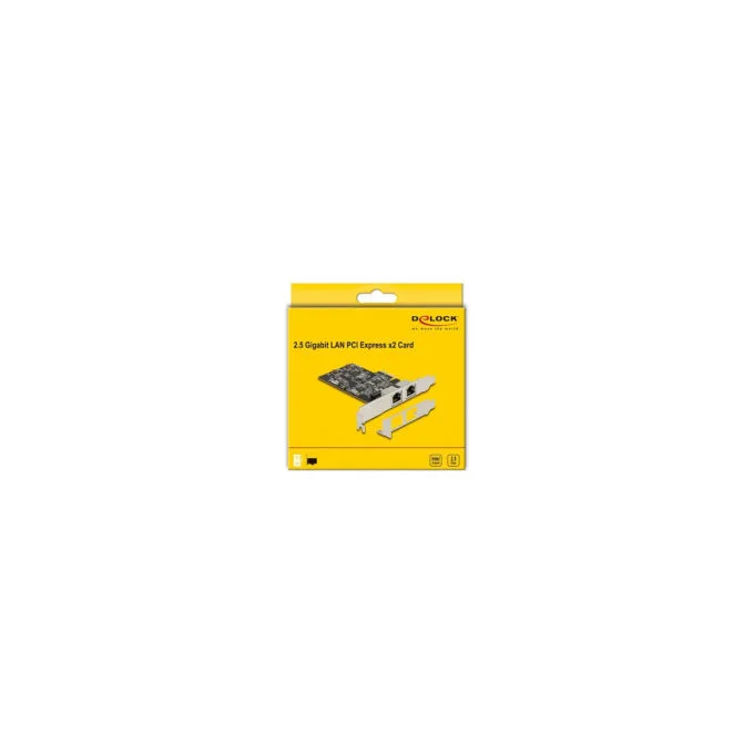 DeLock 2-Port RJ45 2.5 Gigabit LAN i225 2x PCI Express-Karte — image 3