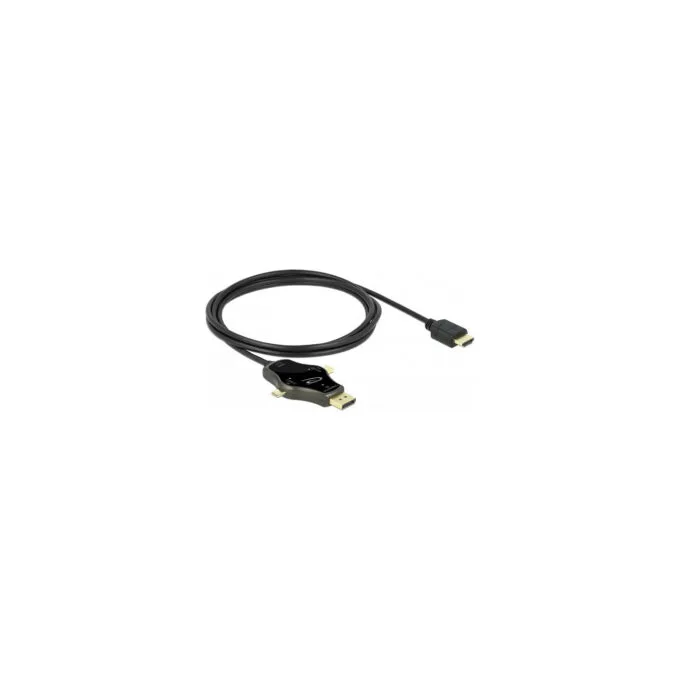 Delock 3 in 1 Monitorkabel mit USB-CTM DisplayPort mini DisplayPort Eingang auf HDMI Ausgang mit 4K 60 Hz — image 1
