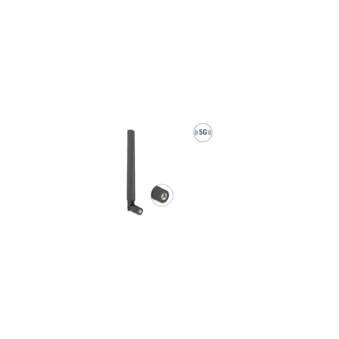 Delock 5G 3.4 - 5.0 GHz Antenne SMA Stecker 4.7 dBi omnidirektional mit Kippgelenk schwarz — image 1
