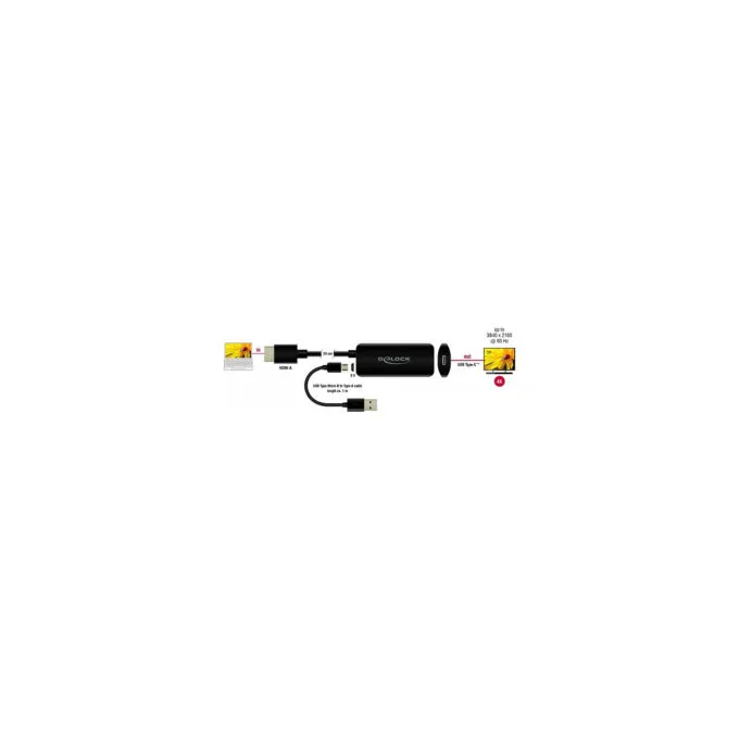 Delock Adapter HDMI-A Stecker zu USB Type-CTM Buchse (DP Alt Mode) 4K 60 Hz — image 2