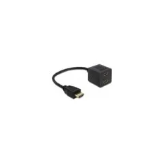 DELOCK Adapter HDMI St to 2x HDMI Bu