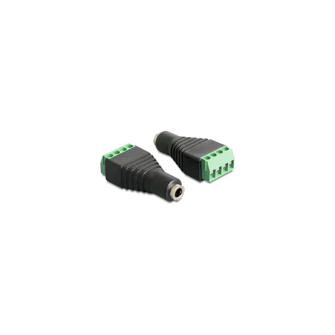 Delock Adapter Klinke Buchse 3.5 mm to Terminalblock 4 Pin — image 1