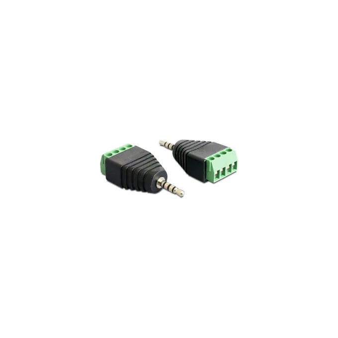 Delock Adapter Klinke Stecker 2.5 mm to Terminalblock 4 Pin — image 1