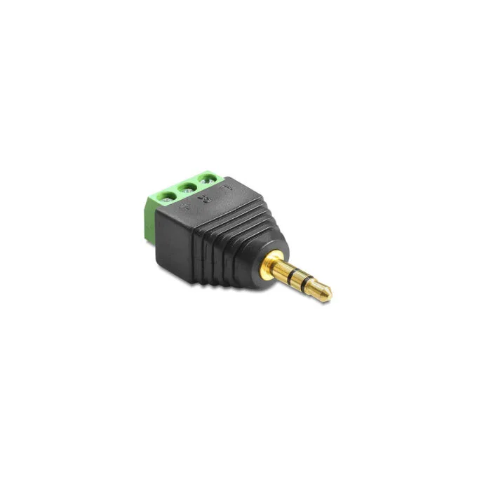 Delock Adapter Klinke Stecker 3.5 mm to Terminalblock 3 Pin — image 1