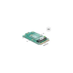 Delock Adapter Mini PCIe Stecker zu M.2 Key A Slot