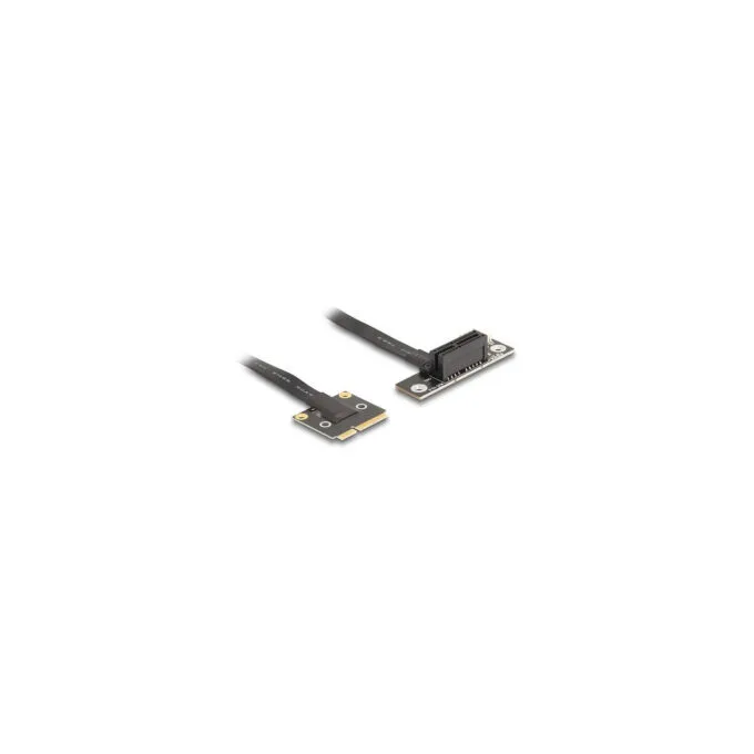 Delock Adapter Mini PCIe Stecker zu PCIe 3.0 x1 Buchse 90° gewinkelt mit Kabel 20 cm — image 1