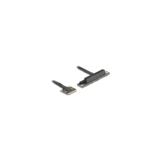 Delock Adapter Mini PCIe Stecker zu PCIe 3.0 x8 Slot 90° gewinkelt mit Kabel 20 cm — image 1