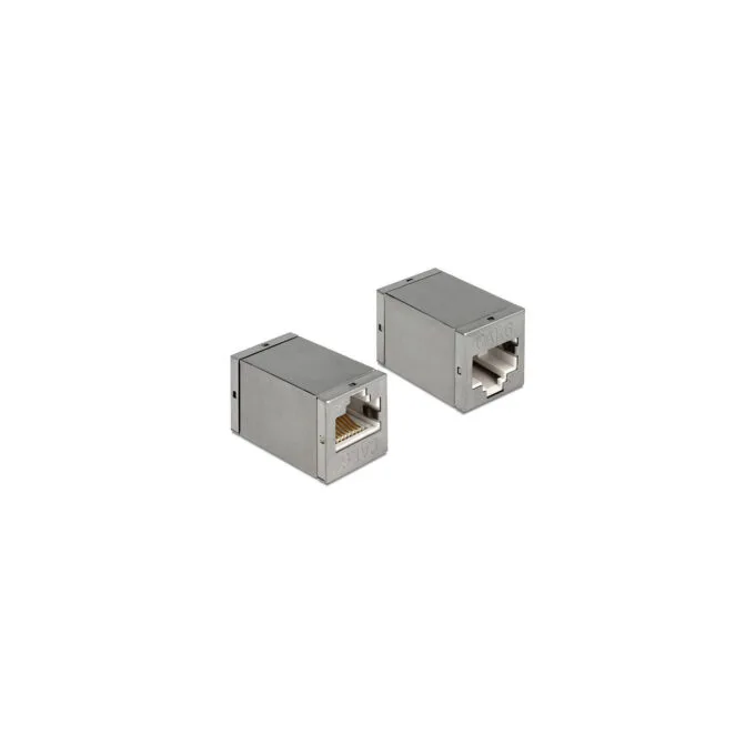 Delock Adapter RJ45 Buchse to RJ45 Buchse Cat.6 STP kompakt — image 1