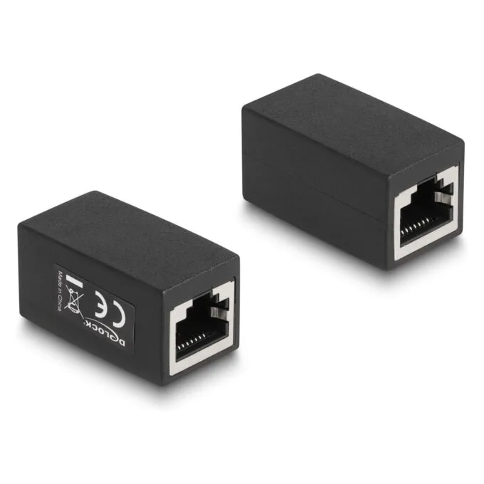 Delock Adapter RJ45 Buchse zu RJ45 Buchse Cat.6 schwarz — image 3