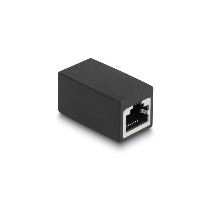 Delock Adapter RJ45 Buchse zu RJ45 Buchse Cat.6 schwarz — image 1